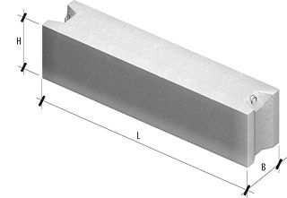 Фундаментний блок ФБС 12.4.6Т В15, 1шт.